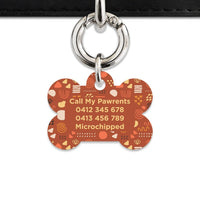 Bailey And Bone Pet Tag Abstract Organic Shapes Pet Tag