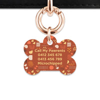 Bailey And Bone Pet Tag Abstract Organic Shapes Pet Tag