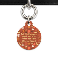 Bailey And Bone Pet Tag Abstract Organic Shapes Pet Tag