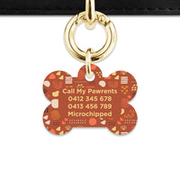 Bailey And Bone Pet Tag Abstract Organic Shapes Pet Tag