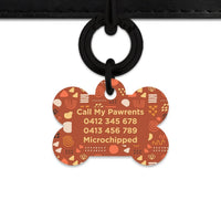 Bailey And Bone Pet Tag Abstract Organic Shapes Pet Tag