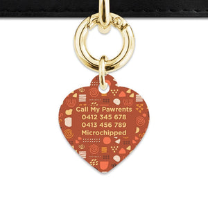 Bailey And Bone Pet Tag Abstract Organic Shapes Pet Tag