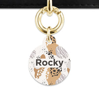 Bailey And Bone Pet Tag Abstract Safari Pattern Pet Tag