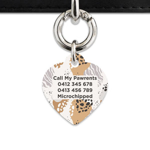 Bailey And Bone Pet Tag Abstract Safari Pattern Pet Tag