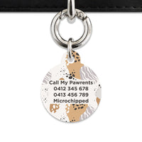 Bailey And Bone Pet Tag Abstract Safari Pattern Pet Tag