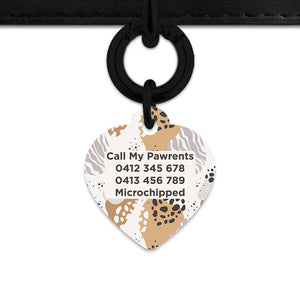 Bailey And Bone Pet Tag Abstract Safari Pattern Pet Tag