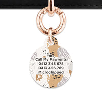 Bailey And Bone Pet Tag Abstract Safari Pattern Pet Tag
