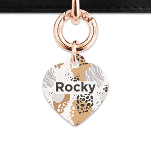 Bailey And Bone Pet Tag Abstract Safari Pattern Pet Tag