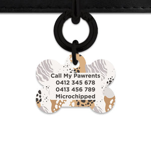 Bailey And Bone Pet Tag Abstract Safari Pattern Pet Tag