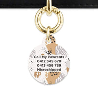Bailey And Bone Pet Tag Abstract Safari Pattern Pet Tag