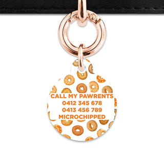 Bailey And Bone Pet Tag Bagel Pattern Pet Tag
