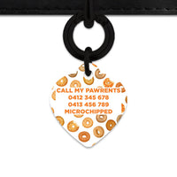 Bailey And Bone Pet Tag Bagel Pattern Pet Tag