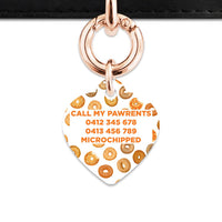 Bailey And Bone Pet Tag Bagel Pattern Pet Tag