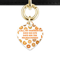 Bailey And Bone Pet Tag Bagel Pattern Pet Tag