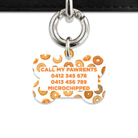Bailey And Bone Pet Tag Bagel Pattern Pet Tag