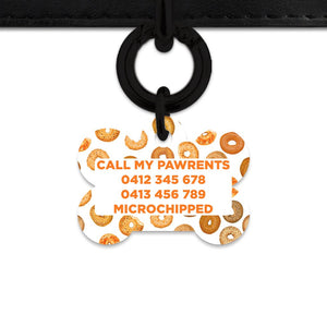 Bailey And Bone Pet Tag Bagel Pattern Pet Tag