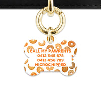 Bailey And Bone Pet Tag Bagel Pattern Pet Tag