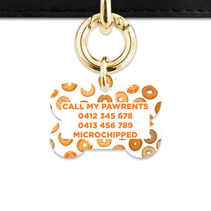 Bailey And Bone Pet Tag Bagel Pattern Pet Tag