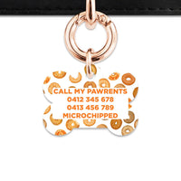 Bailey And Bone Pet Tag Bagel Pattern Pet Tag