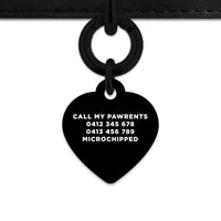 Bailey And Bone Pet Tag Black Hello My Name Is Pet Tag