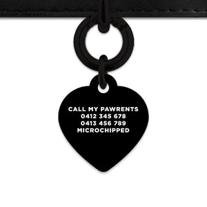 Bailey And Bone Pet Tag Black Hello My Name Is Pet Tag