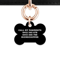 Bailey And Bone Pet Tag Black Hello My Name Is Pet Tag