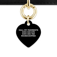 Bailey And Bone Pet Tag Black Hello My Name Is Pet Tag