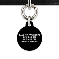 Bailey And Bone Pet Tag Black Hello My Name Is Pet Tag