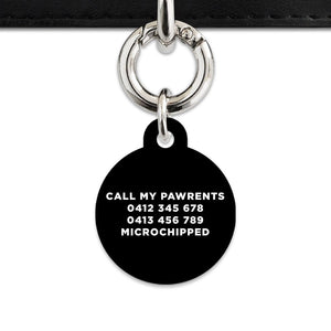 Bailey And Bone Pet Tag Black Hello My Name Is Pet Tag