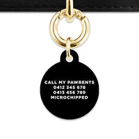 Bailey And Bone Pet Tag Black Hello My Name Is Pet Tag