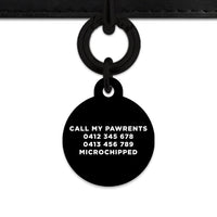 Bailey And Bone Pet Tag Black Hello My Name Is Pet Tag
