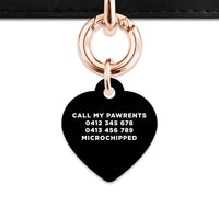 Bailey And Bone Pet Tag Black Hello My Name Is Pet Tag