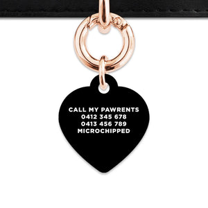 Bailey And Bone Pet Tag Black Hello My Name Is Pet Tag