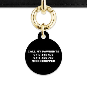 Bailey And Bone Pet Tag Black Hello My Name Is Pet Tag