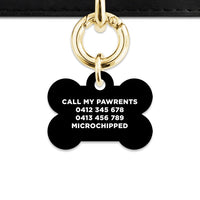 Bailey And Bone Pet Tag Black Pastel Confetti Pet Tag