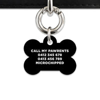 Bailey And Bone Pet Tag Black Pastel Confetti Pet Tag