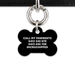 Bailey And Bone Pet Tag Black Pastel Confetti Pet Tag