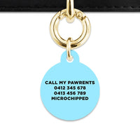 Bailey And Bone Pet Tag Blue Black And White Stripes Pet Tag