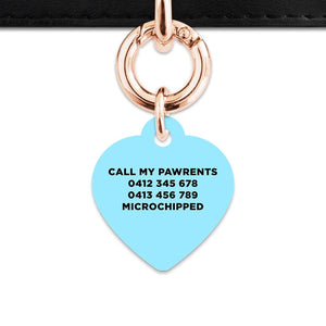 Bailey And Bone Pet Tag Blue Black And White Stripes Pet Tag