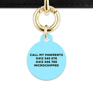 Bailey And Bone Pet Tag Blue Black And White Stripes Pet Tag
