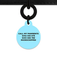 Bailey And Bone Pet Tag Blue Black And White Stripes Pet Tag