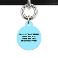 Bailey And Bone Pet Tag Blue Black And White Stripes Pet Tag