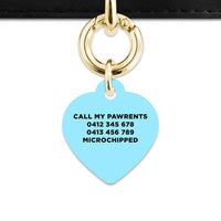 Bailey And Bone Pet Tag Blue Black And White Stripes Pet Tag