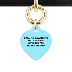 Bailey And Bone Pet Tag Blue Black And White Stripes Pet Tag