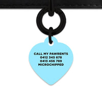 Bailey And Bone Pet Tag Blue Black And White Stripes Pet Tag