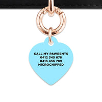 Bailey And Bone Pet Tag Blue Black And White Stripes Pet Tag