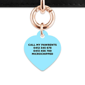 Bailey And Bone Pet Tag Blue Black And White Stripes Pet Tag