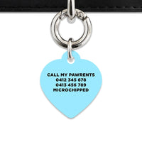 Bailey And Bone Pet Tag Blue Black And White Stripes Pet Tag
