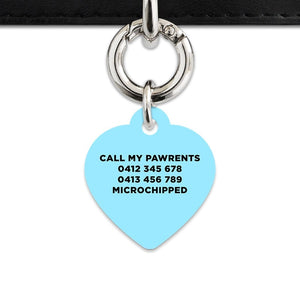 Bailey And Bone Pet Tag Blue Black And White Stripes Pet Tag