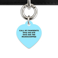 Bailey And Bone Pet Tag Blue Black And White Stripes Pet Tag